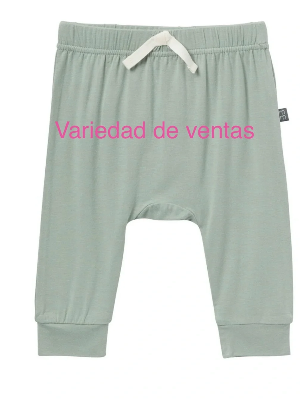 Kids Cotton Jogger Pants - Sage Green